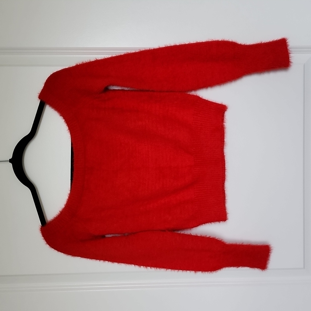 Red soft sweater